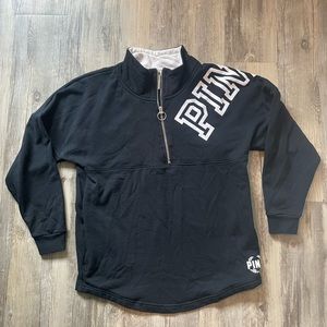 Pink Quarter Zip Sweatshirt